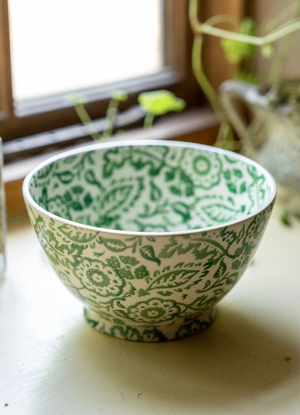 Green Wallpaper Medium Old Bowl - Pattern Archive