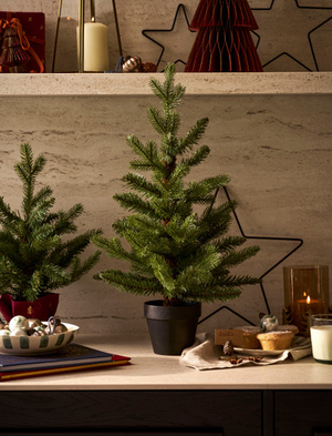 Allison Pine Mini Christmas Tree 60cm - Pu, Green