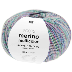 Laine à chaussettes Socks Merino multicolor 4 fils Rico Design