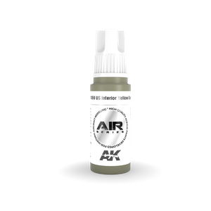 AK Interactive 11859 US Interior Yellow Green 17ml AIR 3G Acrylic Model Paint