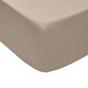 DOUBLE FITTED SHEET Luxury Percale Caramel 3B