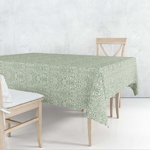 William Morris Acorn Green 132x132cm Cotton Tablecloth