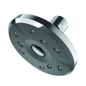 Methven Kiri Satinjet Fixed Shower Head Ultra Low Flow Chrome and Graphite