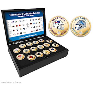 The Complete NFL Gold Dollar Proof Coin Collection