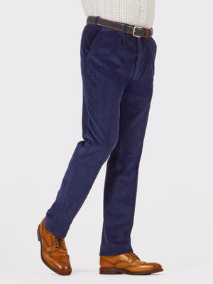 Peter Christian - Denim Blue County Corduroy Trousers