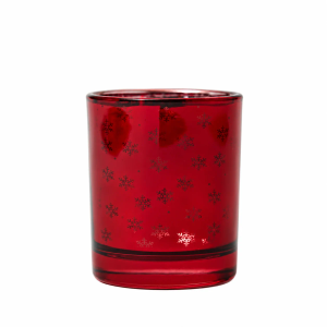20cl Christmas Red Snowflake Glass - Box of 6