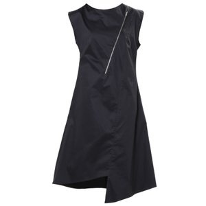 Midi Cotton Dress In Black (XXL)