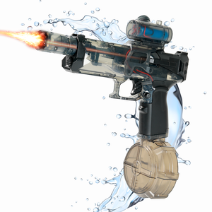 funiq Electric Water Pistol with LED Light and Electric Continuous Emission - Grey