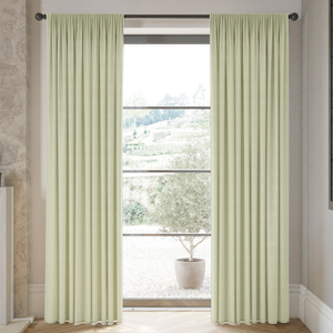 Shima Faux Silk, Apple - Made to Measure Curtains
