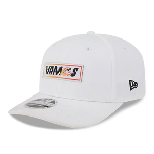 Fireballs LIV Golf 2025 White 9SEVENTY Stretch Snap Adjustable Cap
