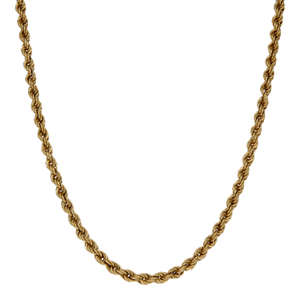 Pre-Owned 9ct Yellow Gold 20" Hollow Rope Chain Necklace