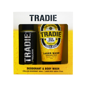 Tradie 160mL Deodorant & 275mL Body Wash Tradie Beer Gift Pack