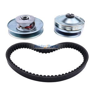 Rear Clutch Drive Pulley and Belt for Coleman Go Kart KT196 CK196 196cc Torque Converter