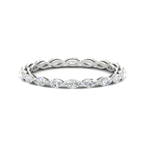 2 Carat Stackable Marquise Diamond Band