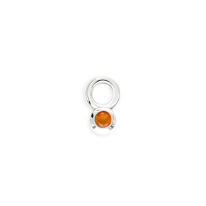 Signature Silver Carnelian July Birthstone Pendant
