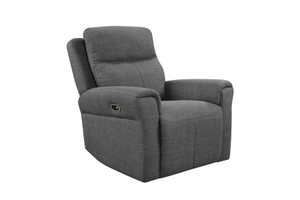 Russo 1 Seater Electric Recliner - Charcoal Fabric (Pre-order for October delivery)