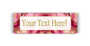 Personalised Pink and Gold Banner