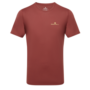 RonHill Mens Core S/S Tee - Chestnut/Acid - AW25