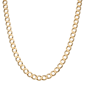 Pre-Owned 9ct Yellow Gold 24" Heavy Curb Chain Necklace