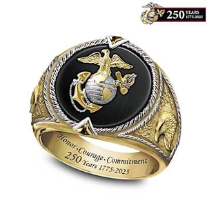 250th Anniversary USMC Tribute Ring Size 8