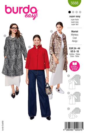Patron de manteau et veste - Burda 5688