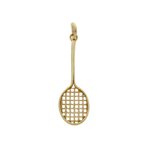 Pre-Owned 9ct Yellow Gold Racket Charm
