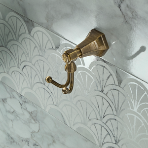 Milano Earlham - Art Deco Robe Hook - Aged Gold