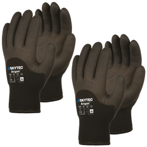 SKYTEC Argon Fleece Lined Thermal Insulated Water Repellent Work Gloves (PACK of 2 PAIRS)