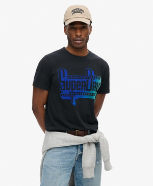 Flocked Fade T-shirt met print