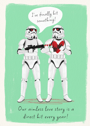 Star Wars Finally Hit Something Stormtroopers Anniversary Card