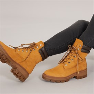 Timberland Womens Cortina Valley 6 Inch Lace Up Waterproof Boots Wheat