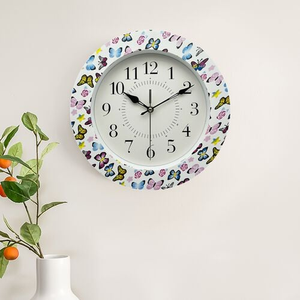 BUTTERFLY WALL Clock 25cm