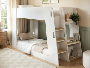 Flair Fern Bunk Bed White & Oak