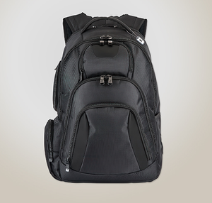 Basecamp Concourse Cross Weave 17" Computer Backpack - Black