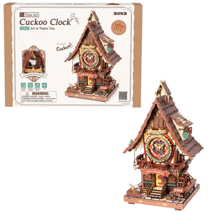 ROKR Cuckoo Clock Mechanical 3D Wooden Model LC901C 435pcs