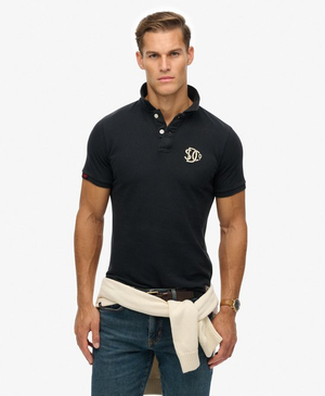 Polo Vintage Athletic con Logo Ricamato