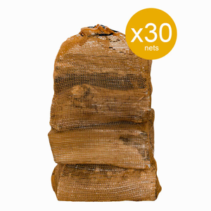 Kiln Dried Ash Firewood in 20L Nets - 30 Nets