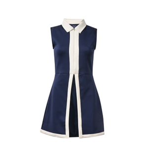 Birdie Dress - Navy And Ivory (S)
