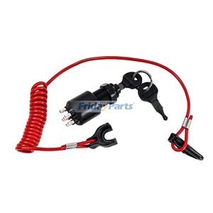 Ignition Switch & Keys with Safety Lanyard 175974 for OMC Johnson Evinrude BRP 40-200HP Outboard Motor