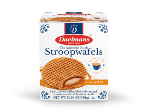 Daelmans Caramel Stroopwafels in Cube Box - Case of 8