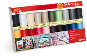 Set de 20 fils à coudre polyester Gütermann