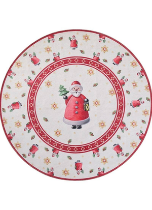 Toy's Round Santa Claus Christmas Rug – 160 cm