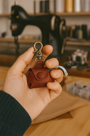 Etui en cuir pour mètre ruban Muud Malmö Hook - Rich Brown