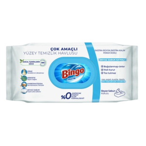 Bingo Surface Cleaning Wet Wipes White Soap 96pcs - 12 / CARTON