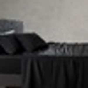 Soho 1000TC Cotton Fitted Sheet Black Queen Bed Extra Depth