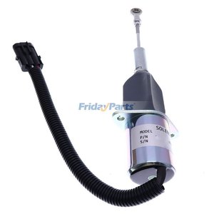12V Electric Fuel Shut-Off Solenoid RE53507 for John Deere Loader 644G 535 530B 660D Tractor 4555 4755 4955 4560 4760 4960