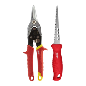 Milwaukee 4932479784 Straight Metal Snips & Jab Saw Drywall Kit