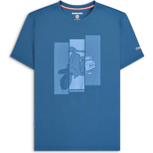 Lambretta Mens Scooter Graphic Short Sleeve T-Shirt - M / Dark Blue