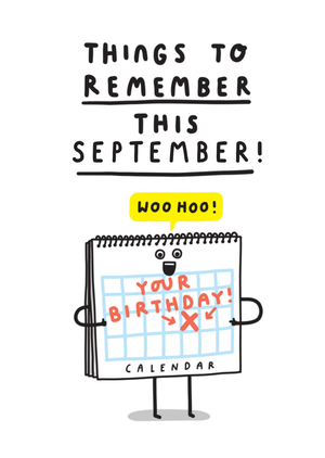 Things To Remember Birthday Card