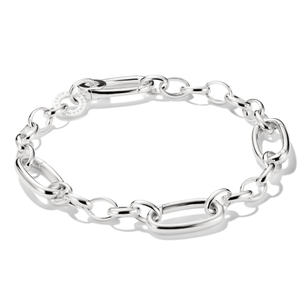 Connect Silver Three Link Charm Bracelet